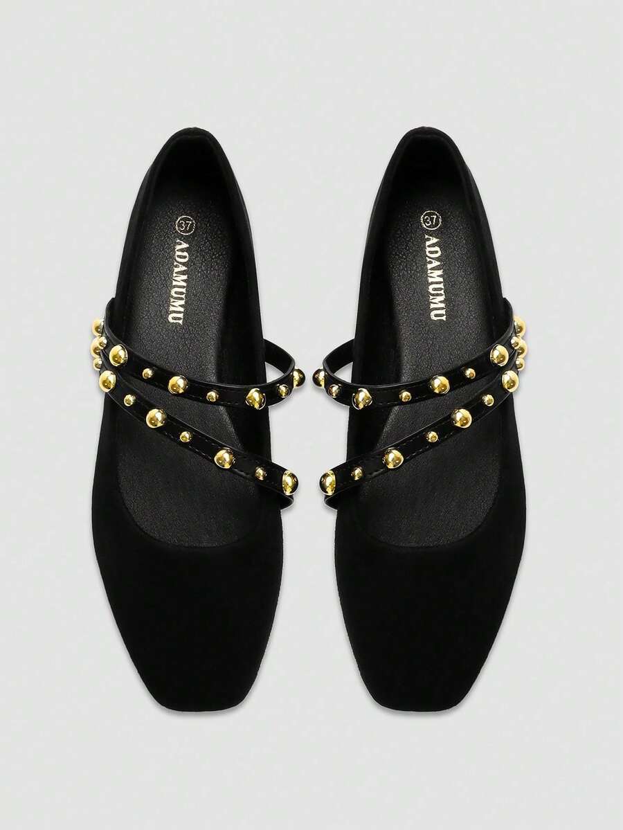 Alvarani Women's Fashion Square-Toe Casual Party Office Buckle Hook-And ...