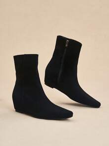 Daringsoles Bốt nữ cao cổ trung bình - Màu đen - Xem 2