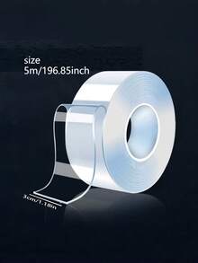 Heavy Duty Double Sided Tape 1 Roll, 196.85in, Durable Adhesive For Home Renovation, Monster Stickers, Wall Decals & Electrical Appliances - Rectangle - View 3