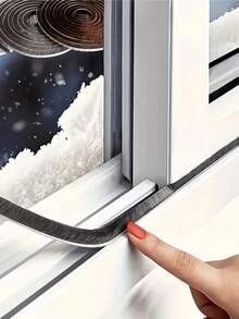 Door Frame Weather Stripping Self Adhesive Window Seal Strip Sliding Door Home Windows Auto Adhesive Seal Brush Strip Door Gap Soundproof Dustproof Windproof Easy Install - Grey - View 6