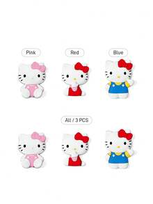 HELLO KITTY AND FRIENDS | SHEIN Sanlio PVC Refrigerator Sticker - kitty - View 3