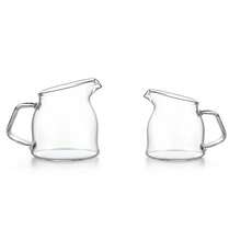 Heat Resistant Borosilicate Glass Milk Pitcher, Clear Creamer Jug With Handle & Anti Drip Spout For Coffee Milk Sauce - transparent - View 1