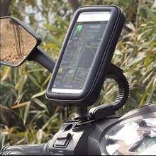 Adjustable Waterproof Phone Bag Handlebar Phone Holder Motorcycle Navigation Bracket Bag, Touchscreen Handlebar Rearview Mirror Navigation Phone Bag, Waterproof Motorcycle/Bicycle Phone Bag Mother'S Day Gift Birthday - Multicolor - View 9