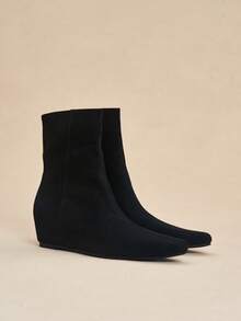 Daringsoles Bốt nữ cao cổ trung bình - Màu đen - Xem 3