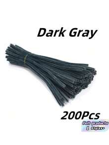 Grey Pipe Cleaners (200/400 Count), Available In 4 Colors; Grey Pipe Cleaner Craft Set; Solid-Color Pipe Cleaners; Fuzzy Pipe Cleaners For DIY Arts, Crafts, And Decorations. - Grey - View 17