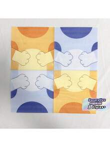 20PCS/Bag Cartoon Ear-Themed Decorative Napkins Printed Napkins Perfect For Parties, Celebrations, Restaurants, And Bakeries - Multicolor - View 5