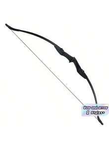 Busur Recurve Ambidextrous 40lb – Cocok Untuk Panahan Pemandangan Indah, Menembak Kompetitif, Dan Olahraga Luar Ruangan - Hitam - View 5