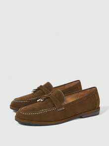 Sleekvia Retro British Style Loafers, Women's Flat-Soled Soft-Soled Shoes Are Not Tired Of Commuting, Low Vamp Shoes Fall Shoes - Chocolate Brown - View 9