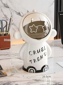 Zazumi 1pc Mini Desktop Trash Can With Lid Cute Cartoon Small Garbage Bin For Home Office Car Dining Tabletop Organizer Christmas Stocking Fillers Holiday Gift Ideas Must Haves - Desktop Kubao - View 11