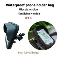 Adjustable Waterproof Phone Bag Handlebar Phone Holder Motorcycle Navigation Bracket Bag, Touchscreen Handlebar Rearview Mirror Navigation Phone Bag, Waterproof Motorcycle/Bicycle Phone Bag Mother'S Day Gift Birthday - Multicolor - View 13