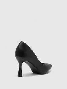 CUCCOO BIZCHIC Women's Fashion Elegant Commuter Simple Pointed Women's Leather Shoes Fall Shoes - Classic Black - View 9