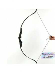 Busur Recurve Ambidextrous 40lb – Cocok Untuk Panahan Pemandangan Indah, Menembak Kompetitif, Dan Olahraga Luar Ruangan - Hitam - View 4