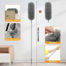 Extendable Dust Duster, Reusable, Washable Dust Cleaning Tool, Dusting Brush, Flexible Brush Head Dusting Brush, No Battery Required, Suitable For Ceiling Fans, High Ceilings, Furniture, Vehicles, Cleaning Supplies, Living Room, Bedroom, Kitchen - Multicolor - View 14