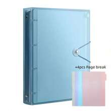 A4 Size Heavy Duty Colorful PP Binder, Large Capacity, Suitable For School, Home, Office, Work, Travel - Portable Design - Multicolor - View 10