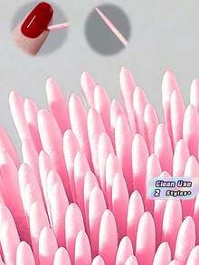 Mini Cotton Swabs Pointed Micro Applicator Disposable Double Headed For Makeup Mascara Removal Tattoo Cleaning Nails Personal Care Portable Soft Use - Multicolor - View 1