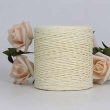 1Roll 120g Natural Raffia Straw Yarn Raffia Paper Knitting Material Cushion Baskets Hat HandBag Colrful DIY Crochet Supplies - Multicolor - View 20