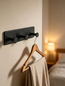 Stainless Steel Wall Hooks No Drill Adhesive Coat Rack Rack For Door Hallway Clothes Hanger Strong Hold Multi Hook - one size fits all - View 5