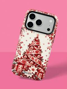 ShellaStory The Retro Red Patterned French-Style Christmas Tree Phone ...