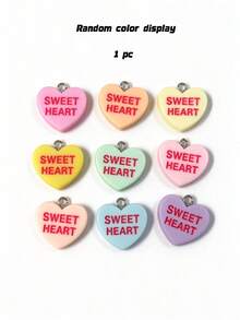 1/10入 SWEET HEART 情人節愛心造型桌飾對話裝飾牌，適合情人節、週年禮物、聖誕裝飾，心形糖果多層托盤裝飾牌 - 多色 - 查看 3