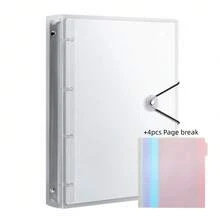 A4 Size Heavy Duty Colorful PP Binder, Large Capacity, Suitable For School, Home, Office, Work, Travel - Portable Design - Multicolor - View 12