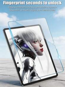 1pc Ultra-High-Definition Tempered Glass Screen Protectors For Tablets, 9H Hardness, Anti-Burst And Anti-Scratch Protection Film - Clear - View 3