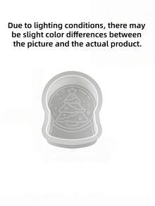Christmas Hanging Tag Aromatherapy Plaster Silicone Mold – DIY Christmas Tree Crystal Ball Candle Resin Casting Mould For Home Decor, Handmade Gift - multicolor - View 2