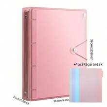 A4 Size Heavy Duty Colorful PP Binder, Large Capacity, Suitable For School, Home, Office, Work, Travel - Portable Design - Multicolor - View 11