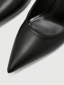 CUCCOO BIZCHIC Women's Fashion Elegant Commuter Simple Pointed Women's Leather Shoes Fall Shoes - Classic Black - View 8