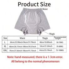 1 Pack Of Reusable Adult Cloth Diapers - Featuring A Large-Flow Four-Layer Crotch Design, Breathable Ice Silk Fabric, Four-Corner Design, Soft And Comfortable, Suitable For Both Men And Women, Available In 4 Colors, And Reusable Diapers - Multicolor - View 5