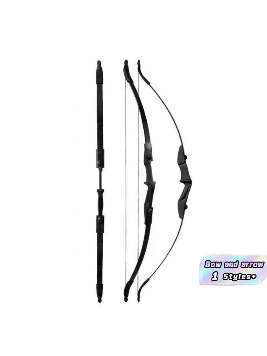 Busur Recurve Ambidextrous 40lb – Cocok Untuk Panahan Pemandangan Indah, Menembak Kompetitif, Dan Olahraga Luar Ruangan - Hitam - View 1