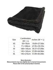 Waterproof Pet Blanket, Shaggy Fleece Reversible Floor Blanket To Protect Furniture From Couches And Sofas, Liquid-Resistant Suitable For Small, Medium, And Large Pets - Black - View 13