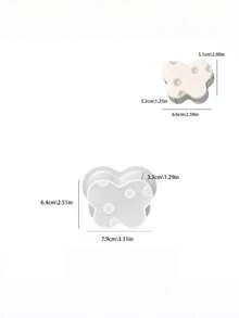 1PC Cheese Heart Bear Rabbit Star Butterfly Silicone Mold, Flexible Reusable, For DIY Aromatherapy Candle, Plaster, Resin Craft, Home Decor, Gift For Women Girls, Christmas Birthday Party, All Seasons - multicolor - View 10