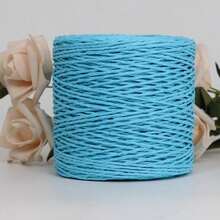 1Roll 120g Natural Raffia Straw Yarn Raffia Paper Knitting Material Cushion Baskets Hat HandBag Colrful DIY Crochet Supplies - Multicolor - View 27