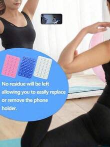 Silicone Phone Suction Cup 1pc, Self-Adhesive Suction Pads For Power Bank, Phone Stand Holder Compatible Android Smartphone - multicolor - View 9