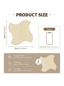 10/20PCS Matte Self Adhesive Tile Sticker 30x30cm Foam Floor Decal Kitchen Oil Proof Bathroom Renovation Wall Decor American Style Irregular Shape Home Improvement - log color - View 12