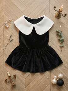 PETSIN 1pc Black Soft And Skin Friendly Comfortable Christmas Pet Dress - Multicolor - View 3