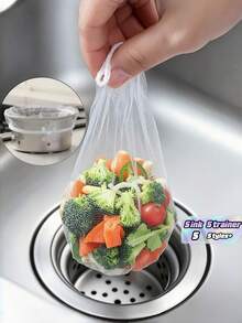 500/300/200/100/30PCS Kitchen Sink Strainer Filter Net Vegetable Washing Pool Dishwashing Basin Home Filter Drain Mesh Pot Swimming Pool Anti Leak Cleaning Net Pocket And Floor Drain Net For Kitchen Bathroom Outdoor Daily Use Durable - Multicolor - View 1