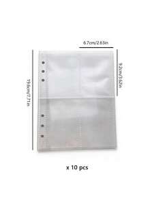 Highly Cost-Effective Transparent Water Ripple Four-Grid Inner Page Photo Album, Small Card Storage, Plug-And-Play Photo Organizer, And Loose-Leaf Design. Perfect For Photo Collections, Wedding Photos, Baby Photos, Anniversaries - multicolor - View 11