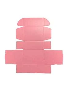 20 hộp máy bay mini màu hồng gợn sóng, hộp đóng gói phụ kiện nối mi, hộp vận chuyển bán lẻ cho doanh nghiệp nhỏ - Hộp bìa cứng sóng màu hồng - Xem 6