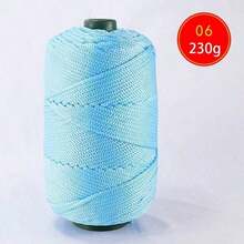 1Roll 230g /200m Colorful Twisted Braided Rope, Hollow Cord For DIY Craft, Handmade Bag, Drawstring Belt Accessories, Decorative Polypropylene Fiber String,Crochet Thread, Hand-Crocheted Bag Thread,Cushion ,Hat ,Modern Solid Color Polyamide DIY Yarn - multicolor - View 36