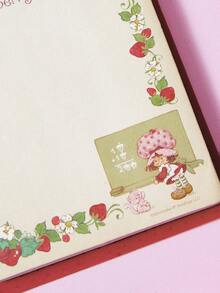 Strawberry Shortcake X SHEIN 60 tờ giấy ghi chú nhiều màu, nhãn dán ghi chú hàng ngày trang trí bàn làm việc cao cấp - Một cỡ - Xem 3