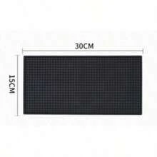 Thick Durable Black Rubber Countertop Bar Mat, Non‑Toxic, Anti‑Slip & Spill‑Resistant. Works For Coffee Machines, Home Bars, Restaurants, Kitchens And Hair Salons. Also Serves As Dish Drying Mat, Ideal For Bartenders And Various Countertop Use. - Black - View 8