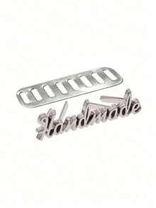 10 Pcs Handmade Letter Metal Labels For Jeans Shoes Clothes Labels Tags Handmade Purse Handbag Leather Craft DIY Accessories - Multicolor - View 14