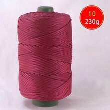 1Roll 230g /200m Colorful Twisted Braided Rope, Hollow Cord For DIY Craft, Handmade Bag, Drawstring Belt Accessories, Decorative Polypropylene Fiber String,Crochet Thread, Hand-Crocheted Bag Thread,Cushion ,Hat ,Modern Solid Color Polyamide DIY Yarn - multicolor - View 38