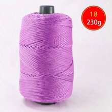 1Roll 230g /200m Colorful Twisted Braided Rope, Hollow Cord For DIY Craft, Handmade Bag, Drawstring Belt Accessories, Decorative Polypropylene Fiber String,Crochet Thread, Hand-Crocheted Bag Thread,Cushion ,Hat ,Modern Solid Color Polyamide DIY Yarn - multicolor - View 42
