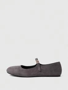 Sleekvia Casual And Comfortable Slip-On Commuting Simple Women's Flats - Grey - View 6