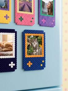 Joivida 1/8pcs 6.8*11.5cm Game Console Style Magnetic Photo Frames, Colorful Fridge Magnet Picture Holders For Instant Photos, Refrigerator, Locker, Whiteboard, Metal Cabinet, Dorm, Office & Home Decor - Multicolor - View 3