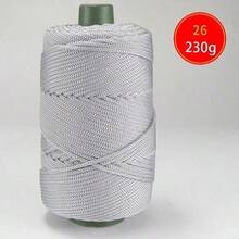 1Roll 230g /200m Colorful Twisted Braided Rope, Hollow Cord For DIY Craft, Handmade Bag, Drawstring Belt Accessories, Decorative Polypropylene Fiber String,Crochet Thread, Hand-Crocheted Bag Thread,Cushion ,Hat ,Modern Solid Color Polyamide DIY Yarn - multicolor - View 30