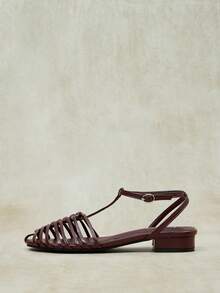 Styleloop 2026 Women's Sandals Straps Summer Versatile Wear Open-Toed Straps Comfortable Shoes - Burgundy - View 3