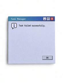 Joivida 1/4Pcs 50-Sheet Retro Computer Error Pop-Up Sticky Notes, Creative Adhesive Memo Pad For To Do Lists, Reminders, Messages, Journaling, Office Desk, Home Workspace, Party Favor, Birthday, Holiday & Novelty Gift - one-size - View 12